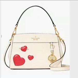 PERFECT GALENTINE'S BAG! KATE SPADE MADISON PUFFY HEART SMALL TOP HANDLE SATCHEL